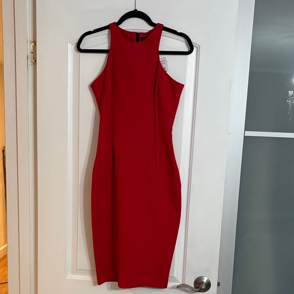 Zara Vibrant Red Midi Dress
